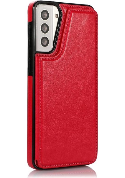 Samsung Galaxy S21 Artı Çift Manyetik Toka Kart Yuvaları Için Cüzdan Kılıf (Yurt Dışından) fırsatları