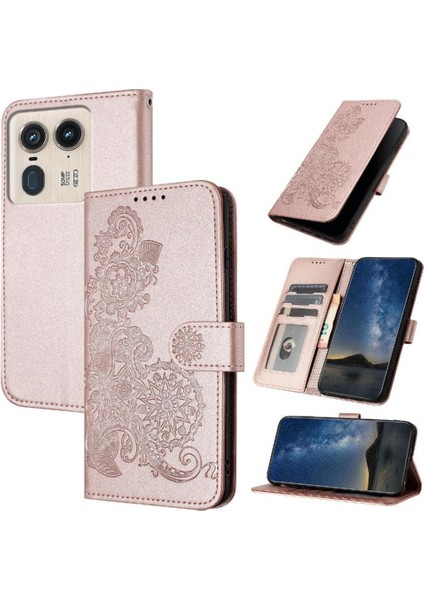 Motorola Moto X50 Ultra Flip Folio Kitap Için Flip Case Kart Yuvası Standı ile (Yurt Dışından)