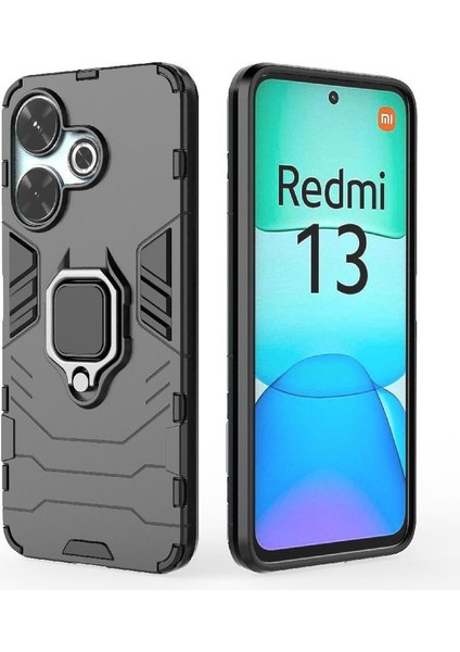Xiaomi Redmi Için Kılıf 13 4g Askeri Damla Koruma 360&DEG; Dönen Halka (Yurt Dışından) modelleri