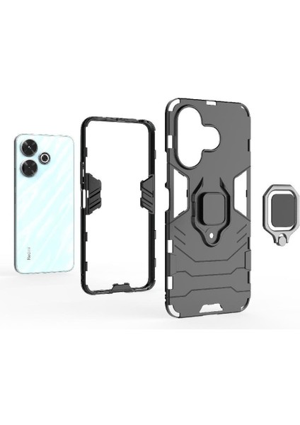 Xiaomi Redmi Için Kılıf 13 4g Askeri Damla Koruma 360&DEG; Dönen Halka (Yurt Dışından) fırsatları