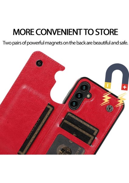 Samsung Galaxy A54 5g Kickstand Kart Yuvaları Için Cüzdan Kılıf Pu Deri (Yurt Dışından) indirimleri
