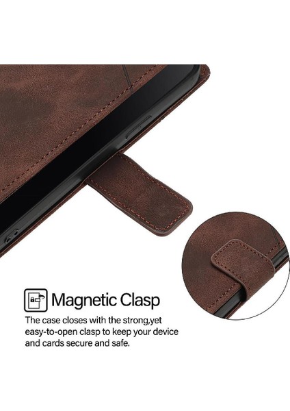 Tecno Pop 5c Manyetik Deri Kart Tutucu Cüzdan Flip Kapak Için Kılıf (Yurt Dışından)