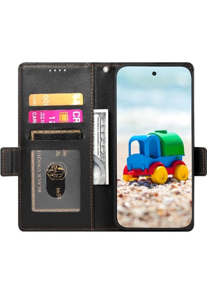 Google Piksel 9 Iş Çevirme Günlük Kullanım Cüzdan Kart Yuvaları Için Flip Case (Yurt Dışından)
