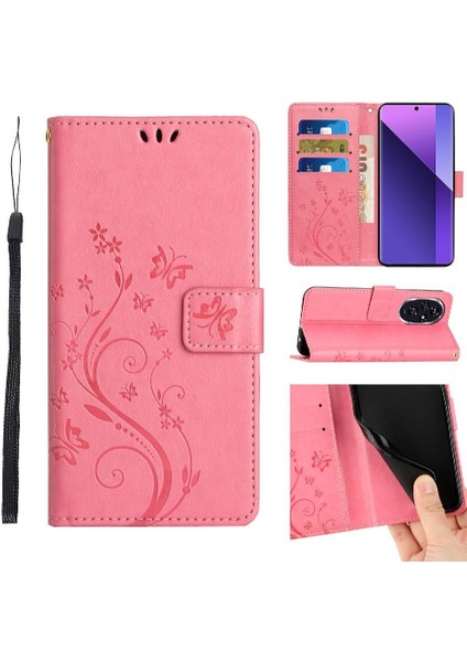Onur Için Flip Case 200 Pro Bilek Kayışı Manyetik Kapatma Kart Tutucu Pu (Yurt Dışından)