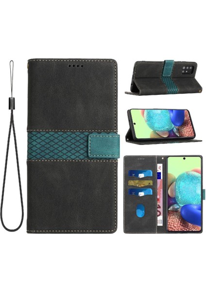 Samsung Galaxy A71 4g Manyetik Kapatma Kart Yuvası Kickstand Için Cüzdan Kılıf (Yurt Dışından)