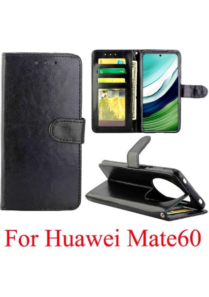 Huawei Mate 60 Için Flip Case Kart Tutucu Kickstand Pu Deri Darbeye (Yurt Dışından)