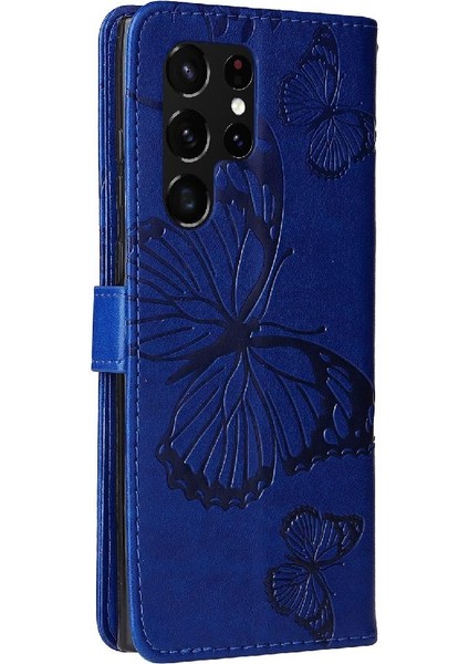 Samsung Galaxy S22 Uitra Flip Kickstand Darbeye Kapak Manyetik (Yurt Dışından)