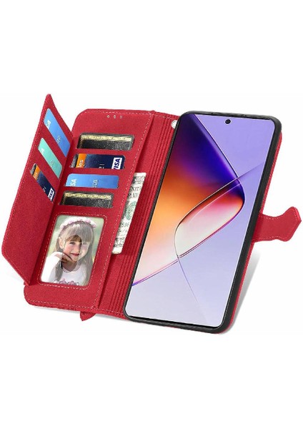 Infinix Not 40 Çok Renkli Çoklu Kart Yuvası Flip Fermuar Için Flip Case (Yurt Dışından)