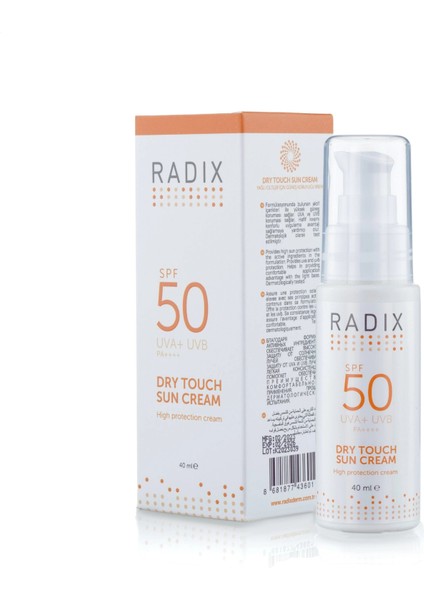 RADİX Yağlı Ciltler İçin Güneş Koruyucu Krem SPF 50 fiyatları