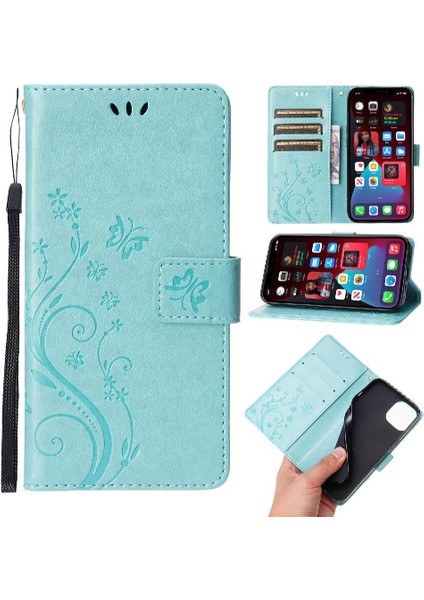 IPhone 16 Için Filp Durumda Pro Max Pu Deri Kickstand Kart Tutucu Manyetik (Yurt Dışından)