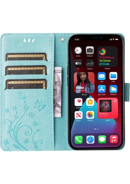 IPhone 16 Için Filp Durumda Pro Max Pu Deri Kickstand Kart Tutucu Manyetik (Yurt Dışından)