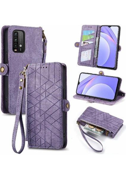 Xiaomi Redmi Not 9 Için Flip Case 4g Cüzdan Darbeye Deri Kılıf Kapak (Yurt Dışından)