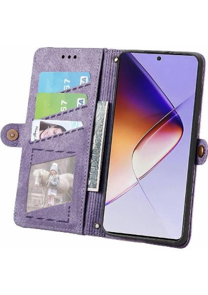 Infinix Not 40 Cüzdan Için Flip Case Basit Iş Kapak Kapak Darbeye (Yurt Dışından)