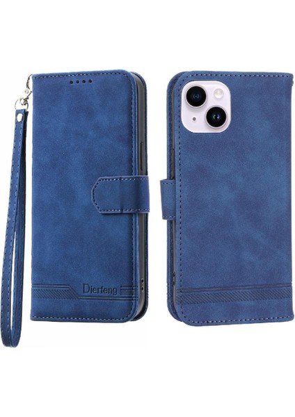 IPhone 14 Için Flip Case Artı Premium Kart Yuvaları Manyetik Kapatma Nakit (Yurt Dışından)