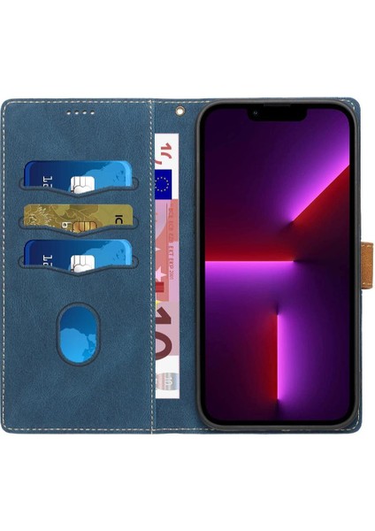 IPhone 13 Için Cüzdan Durumda Pro Max Çizilmeye Dayanıklı Kickstand Manyetik (Yurt Dışından)