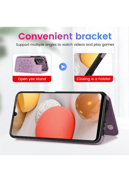 Samsung Galaxy A32 5g Desen Çiçek Flip Için Kart Tutucu Kılıf ile Cüzdan (Yurt Dışından) fiyatları
