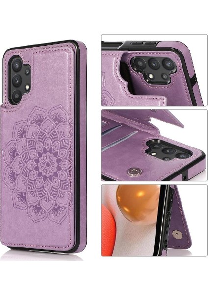 Samsung Galaxy A32 5g Desen Çiçek Flip Için Kart Tutucu Kılıf ile Cüzdan (Yurt Dışından) indirimleri