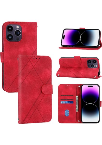 Iphone 13 Için Filp Durumda Pro Max Anti Scratch Kickstand Tam Koruma Pu (Yurt Dışından)