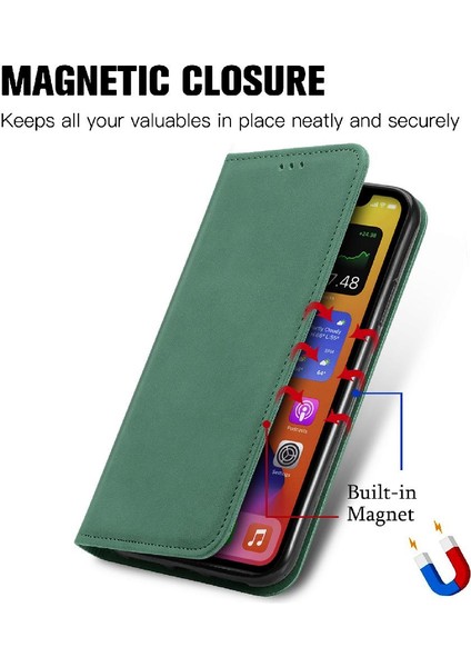Samsung Galaxy Galaxy 5g Için Flip Case Darbeye Cüzdan Kapak Kapak Basit (Yurt Dışından)