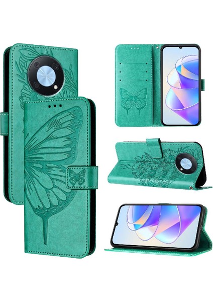 Huawei Zevk Için Kılıf 50 Pro 4g Kapak Çevirin Manyetik Premium Deri (Yurt Dışından)