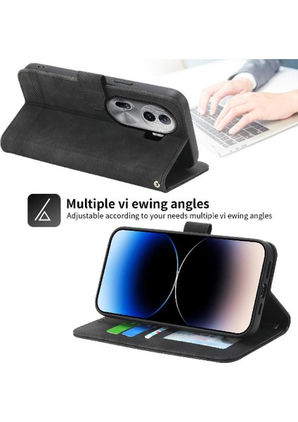 Oppo Oppo 11 Pro 5g Bileklik Kart Yuvaları Manyetik Kapatma Için Flip Case (Yurt Dışından)