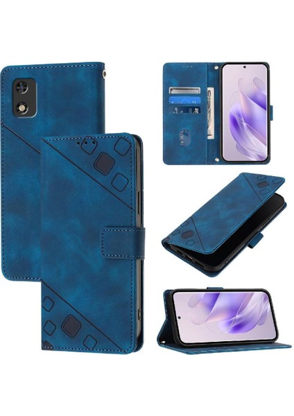 Tecno Pop 5c Manyetik Deri Kart Tutucu Cüzdan Flip Kapak Için Kılıf (Yurt Dışından)