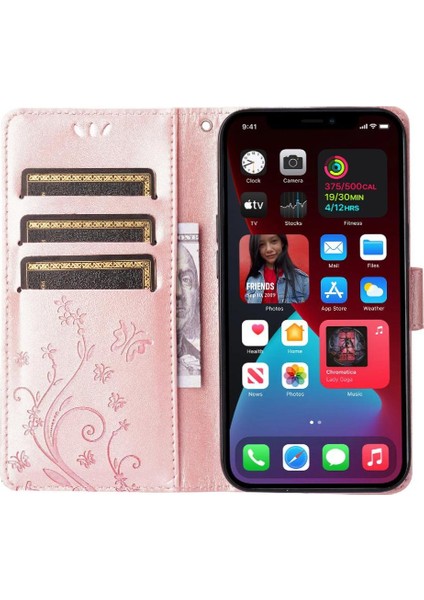 IPhone 15 Için Filp Durumda Pro Max Kart Tutucu Pu Deri Manyetik Kapatma (Yurt Dışından)