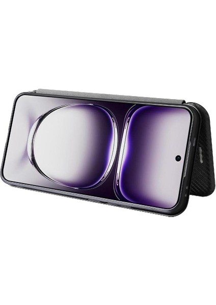 Oppo Oppo 12 5g Manyetik Karbon Fiber Tam Koruma Flip Case Için Flip Case (Yurt Dışından) fırsatları