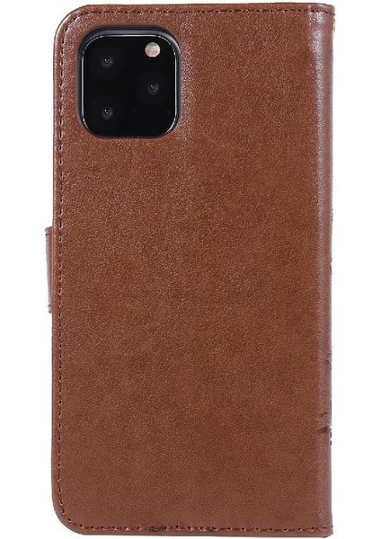IPhone 12 Için Filp Durumda Pro Max Kart Tutucu Bilek Kayışı Pu Deri Kapatma (Yurt Dışından)