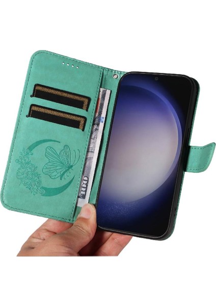 Samsung Galaxy S24 Artı Yüksek Kaliteli Deri ile Kabartmalı Flip Case (Yurt Dışından) indirimleri