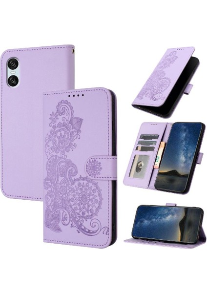 Sony Xperia 10 Vı Flip Için Flip Case Folio Kitap Kickstand Koruyucu ile (Yurt Dışından)