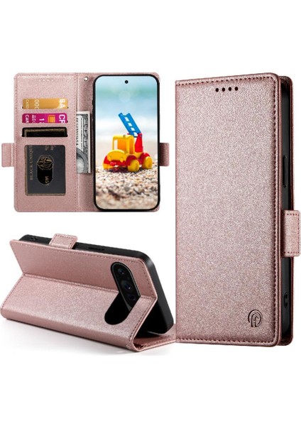 Google Pixel 9 Pro Kart Yuvaları Için Flip Case Günlük Kullanım Flip Iş Cüzdan (Yurt Dışından)