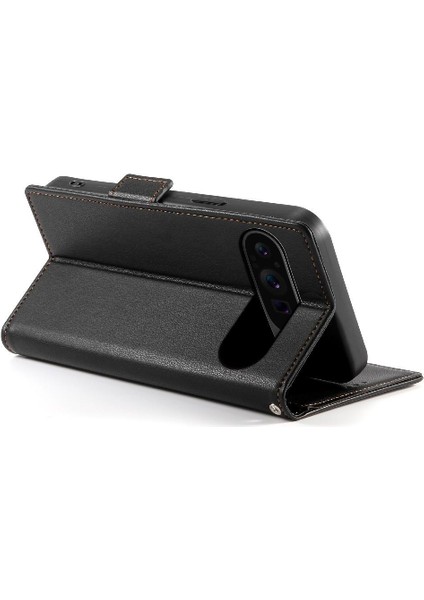 Google Pixel 9 Pro Kart Yuvaları Için Flip Case Günlük Kullanım Flip Iş Cüzdan (Yurt Dışından)