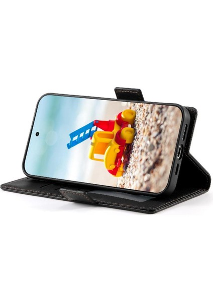Google Pixel 9 Pro Kart Yuvaları Için Flip Case Günlük Kullanım Flip Iş Cüzdan (Yurt Dışından)