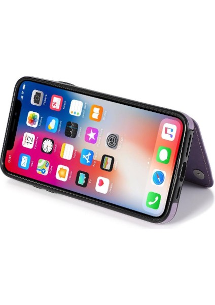 IPhone 11 Için Kart Tutucu Kılıf ile Cüzdan Pro Max Pu Deri Çevirme Desen (Yurt Dışından)