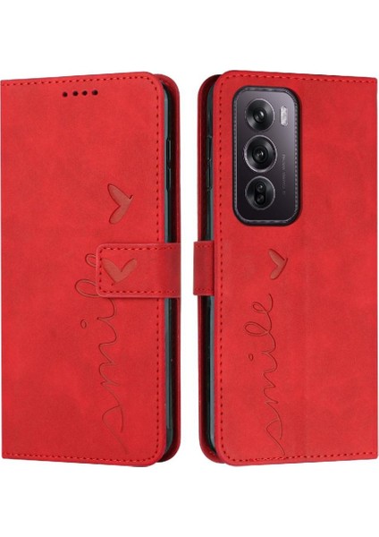 Oppo Oppo 12 Pro 5g Için Flip Case Pu Deri Aşk Cüzdan Kickstand Yan (Yurt Dışından)