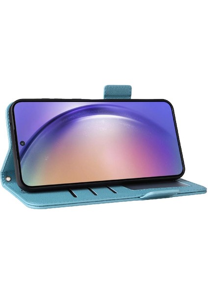 Samsung Galaxy Case 5g Yan Toka Pu Deri Manyetik Cüzdan Kart (Yurt Dışından)