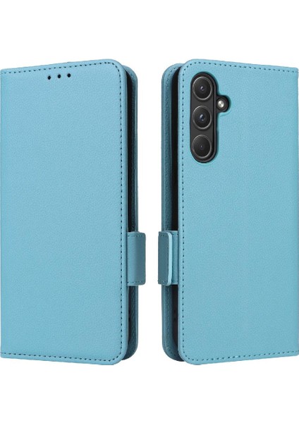 Samsung Galaxy Case 5g Yan Toka Pu Deri Manyetik Cüzdan Kart (Yurt Dışından)