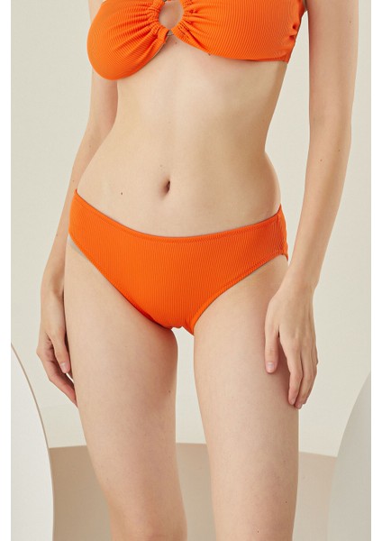 Turuncu Reps Basic Tek Alt Bikini