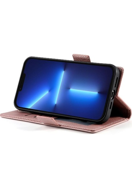 IPhone 13 Için Flip Case Pro Max Kartvizit Yuvaları Cüzdan Günlük Kullanım Flip (Yurt Dışından)
