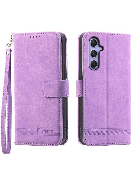 Samsung Galaxy A54 5g Kart Yuvaları Için Flip Case Bileklik Nakit Cep (Yurt Dışından)