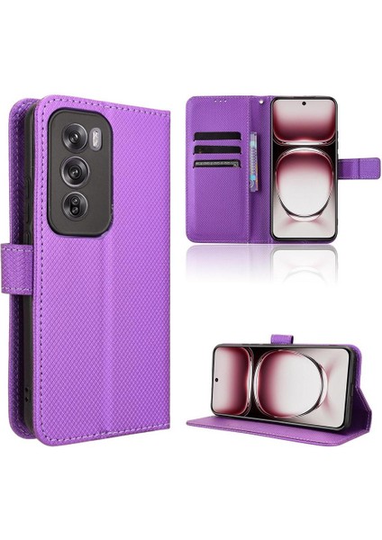 Oppo Oppo 12 Pro 5g Için Kılıf Kapak Manyetik Cüzdan Kickstand Kart Tutucu (Yurt Dışından)
