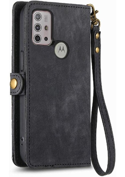 Bdt Shop Motorola Moto G30 Cüzdan Basit Iş Deri Kılıf Flip Case Için Flip Case (Yurt Dışından)