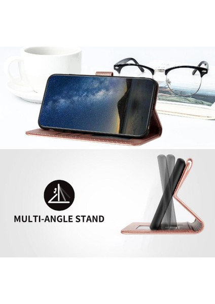 IPhone 16 Için Flip Case Pro Max Kickstand Koruyucu Pu Deri Manyetik (Yurt Dışından)