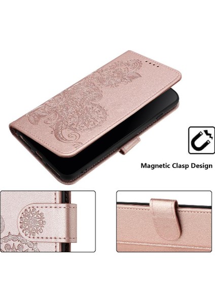 IPhone 16 Için Flip Case Pro Max Kickstand Koruyucu Pu Deri Manyetik (Yurt Dışından)