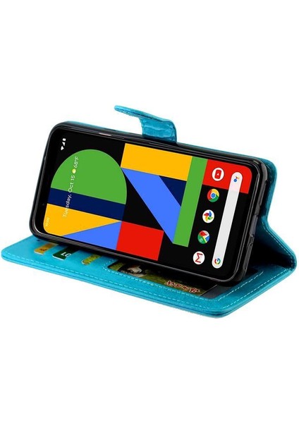 Google Piksel 4 Xl Pu Deri Manyetik Kapatma Kart Tutucu Için Flip Case (Yurt Dışından)