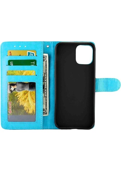 IPhone 12 Için Flip Case Pro Max Darbeye Pu Deri Manyetik Kapatma (Yurt Dışından)