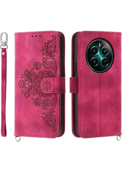 Realme 12 Artı Bileklik Çoklu Kredi Kartı Yuvaları Için Flip Case Kabartmalı (Yurt Dışından) indirimleri