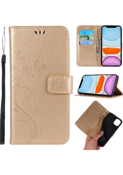 IPhone 12 Mini Pu Deri Kart Tutucu Kickstand Manyetik Için Filp Durumda (Yurt Dışından)