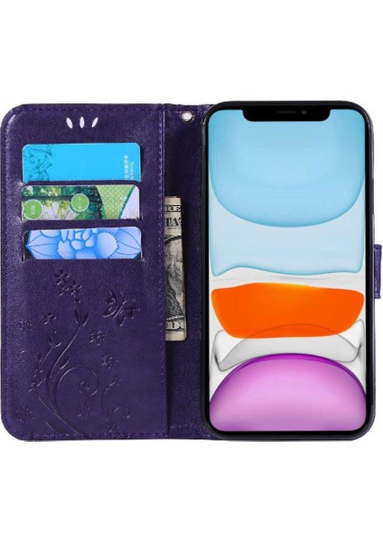 IPhone 11 Için Filp Durumda Kart Tutucu Manyetik Kapatma Pu Deri Kickstand (Yurt Dışından) fiyatları